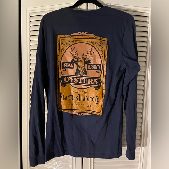 Chesapeake Bay Maritime Museum Men’s M long sleeve shirt in Navy - Picture 3 of 4